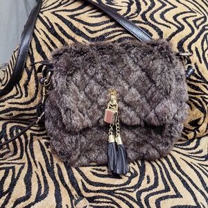 BUENO Faux Fur Crossbody Bag